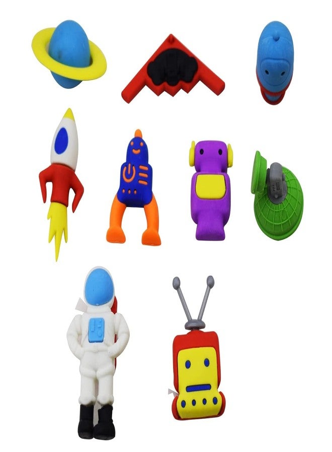 Asera ممحاة أسيرا الفضائية كهدية عيد ميلاد للأطفال (عبوة من 12 قطعة) - Image 5